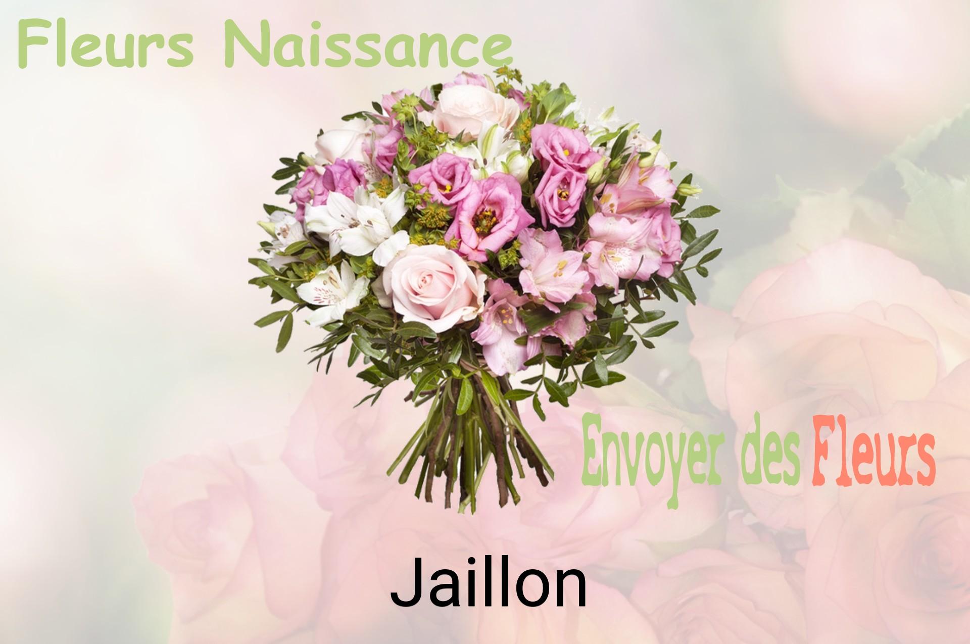 Bouquet de fleurs de naissance livré à Jaillon