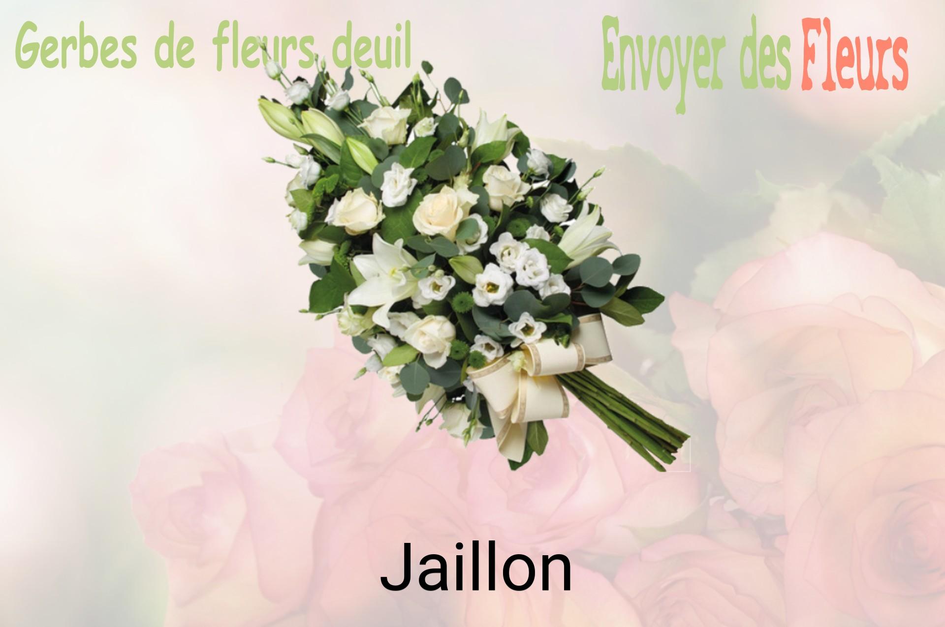 Gerbe de fleurs de deuil livrée à Jaillon